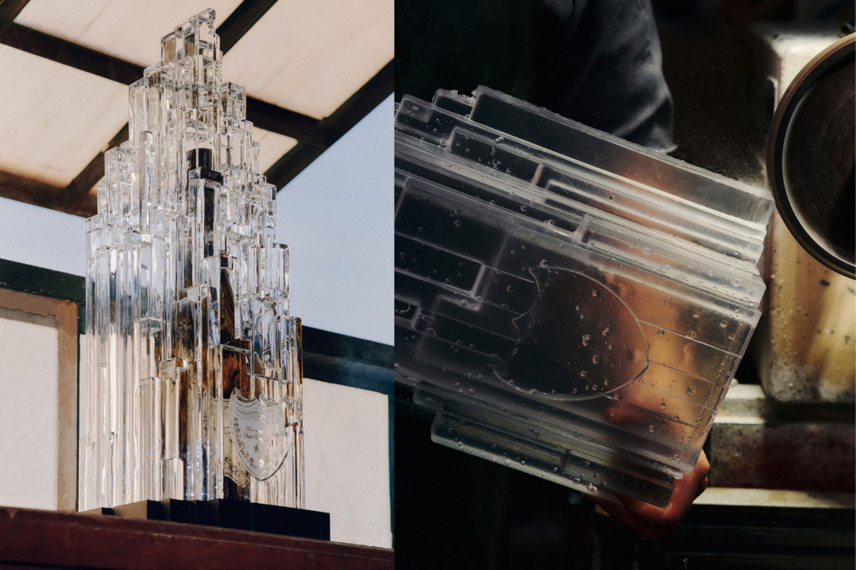 Mathias Kiss Creates Bespoke Crystal Sculpture for Dom Pérignon and Baccarat